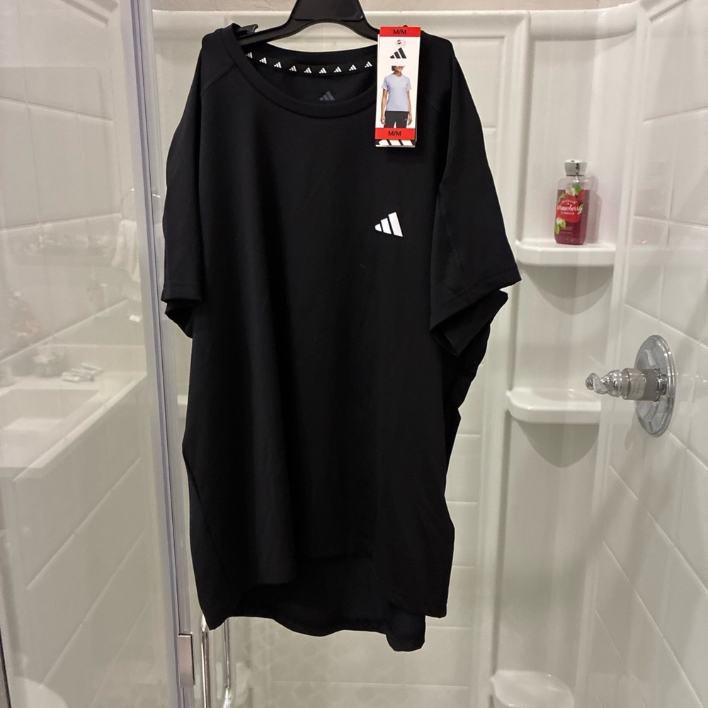 Adidas Classic Black Tee with Logo